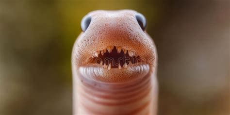 Close Up Of Worm Face: Parasite Identification Guide