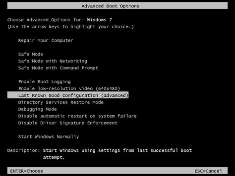 Resetting Windows: How To Restore The Last Known Good Configuration