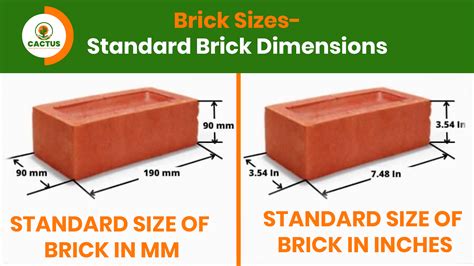 What Is The Standard Size Of A Brick By Industry Specs