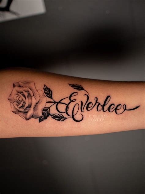Tattoos Rose With Name